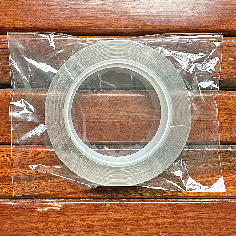 Bandă adezivă dublu-față transparentă, vâscozitate mare, fără reziduuri, adeziv nano acrilic, lățime 2 cm sau 3 cm, lungime 1–5 m