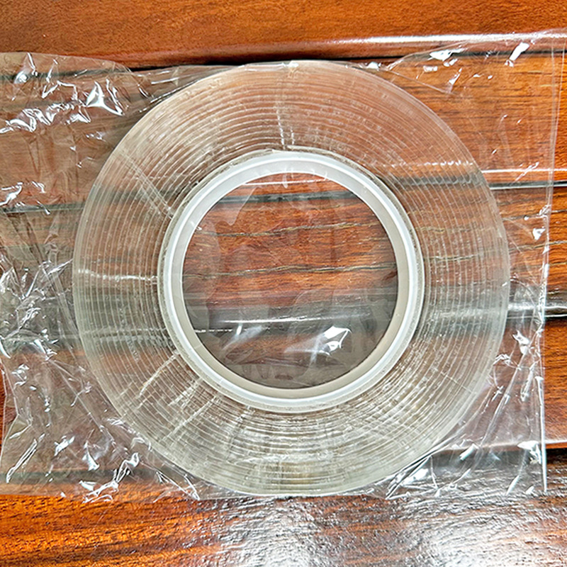 Bandă adezivă dublu-față transparentă, vâscozitate mare, fără reziduuri, adeziv nano acrilic, lățime 2 cm sau 3 cm, lungime 1–5 m