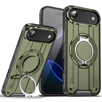 Lingsheng magnetski rotirajući stalak, zaštitna futrola za iPhone 17 Pro Max