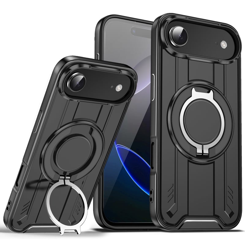 Lingsheng magnetski rotirajući stalak, zaštitna futrola za iPhone 17 Pro Max