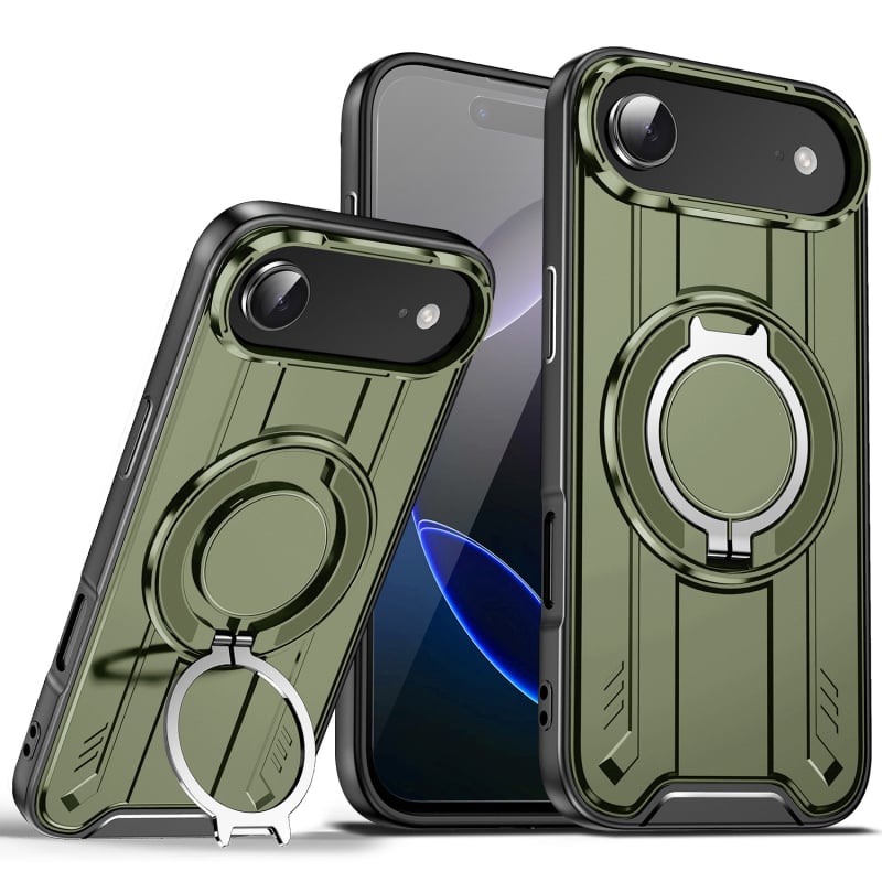 Lingsheng magnetski rotirajući stalak, zaštitna futrola za iPhone 17 Pro Max