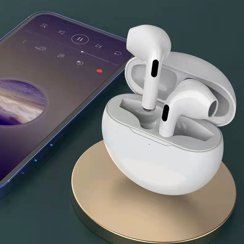Mini bežične slušalice J6, 6. generacija, sportsko dodirno upravljanje, uklanjanje buke za igranje, Pro6 Bluetooth slušalice