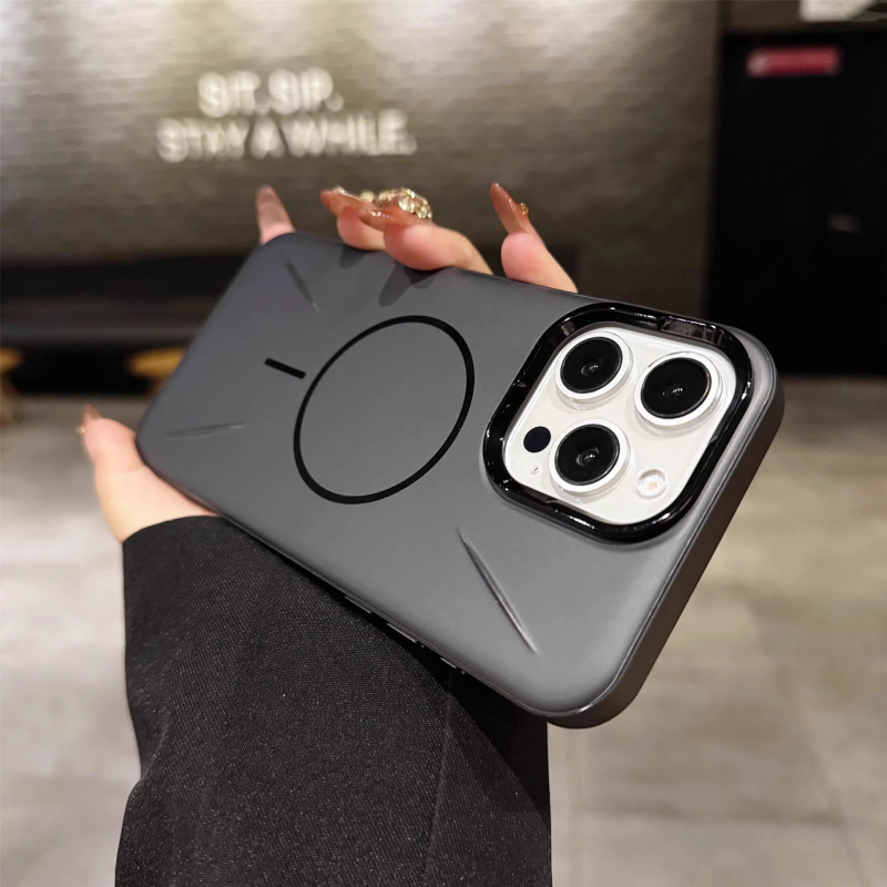 Kućište za iPhone 16 Pro Max, PC mat završna površina, tanak magnetski prsten, otporno na padove