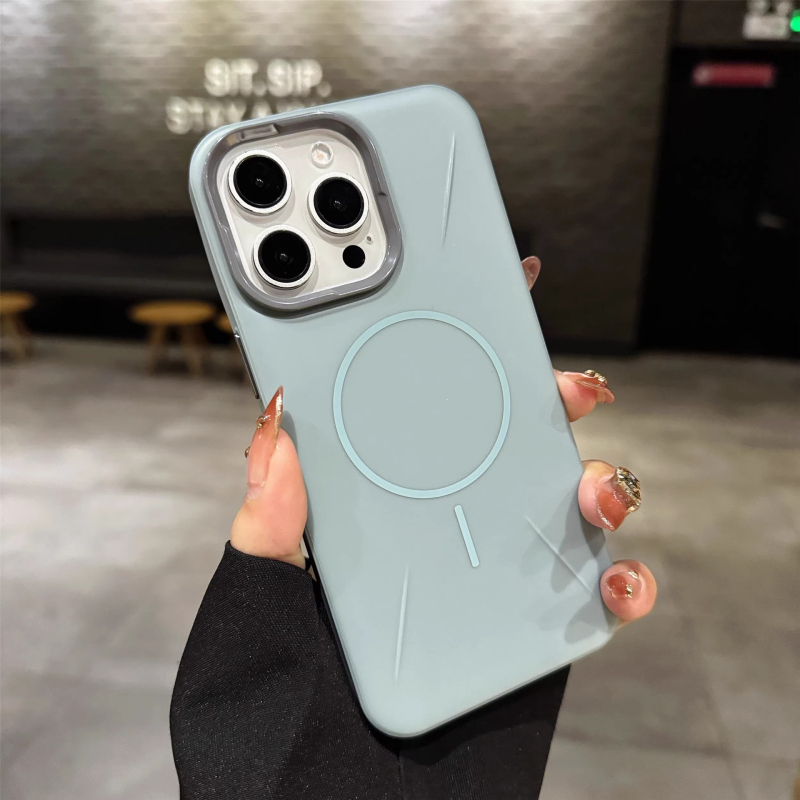 Kućište za iPhone 16 Pro Max, PC mat završna površina, tanak magnetski prsten, otporno na padove