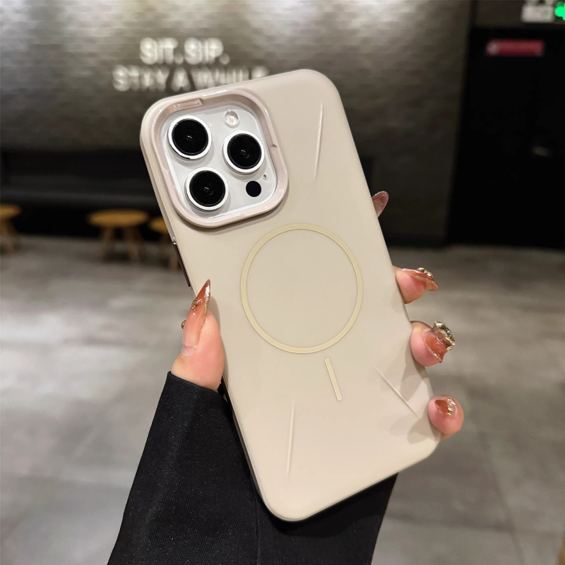 Kućište za iPhone 16 Pro Max, PC mat završna površina, tanak magnetski prsten, otporno na padove