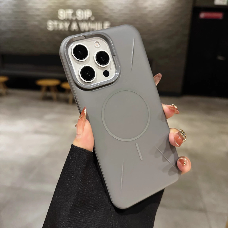Kućište za iPhone 16 Pro Max, PC mat završna površina, tanak magnetski prsten, otporno na padove