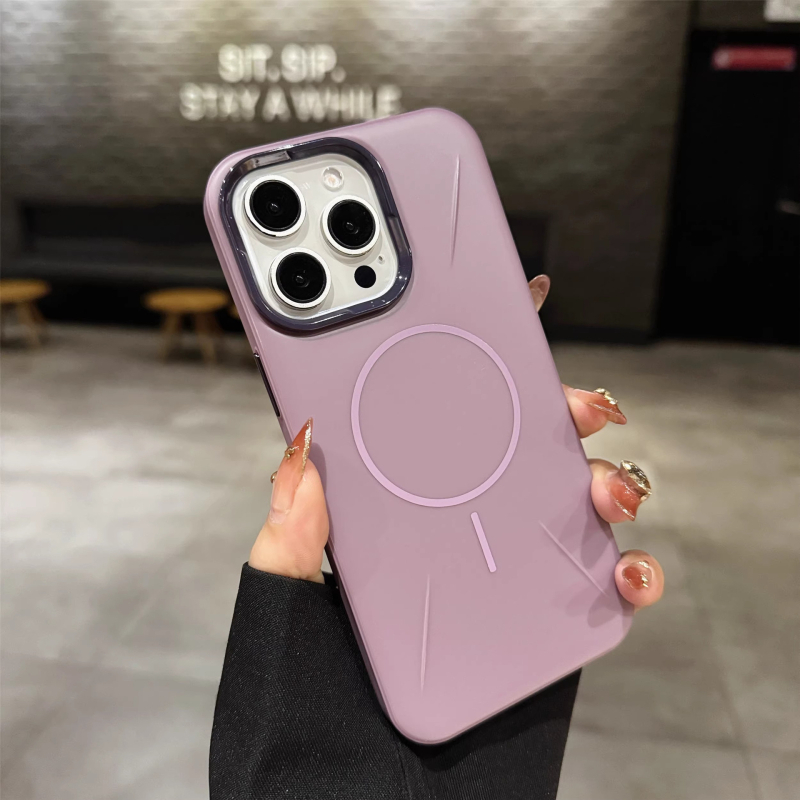 Kućište za iPhone 16 Pro Max, PC mat završna površina, tanak magnetski prsten, otporno na padove
