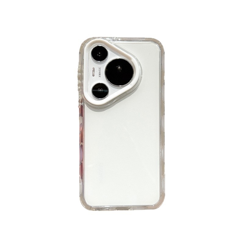 Carcasă din silicon pentru Huawei P70 Pro+ / Mate70 Pro / 60, margine ondulată minimalistă, culoare solidă, protecție anti-cadere, pentru fete