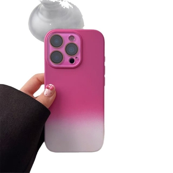 Futrola za iPhone 17 od tekućeg silikona s zaštitom leće, plavi gradient