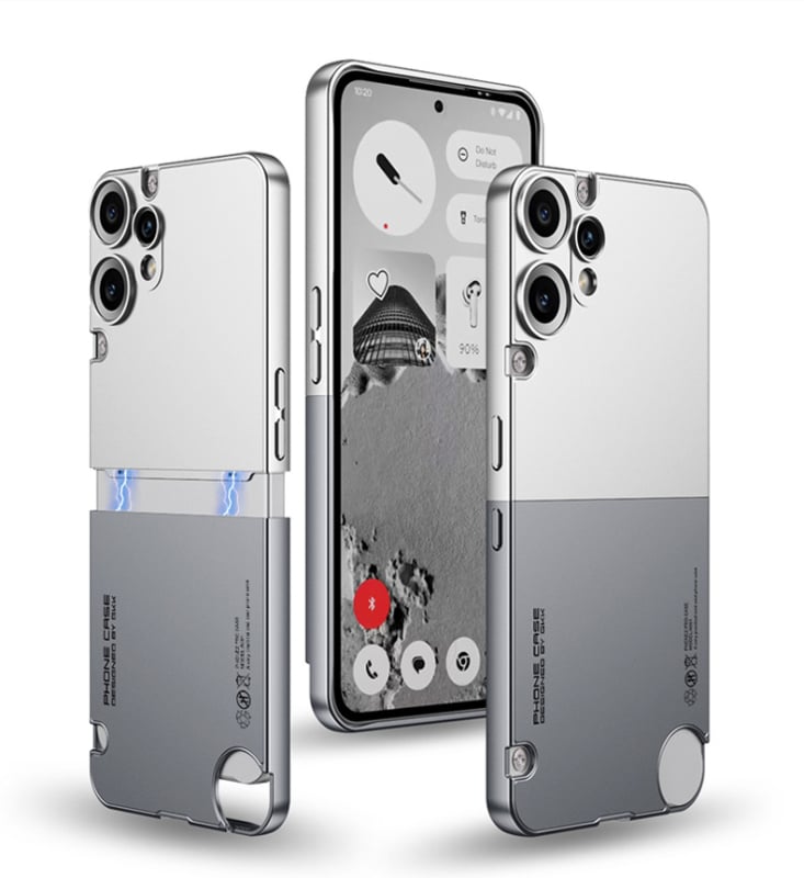 Carcasă Nothing CMF Phone 2 Pro, găuri de precizie, senzație premium, design feminin în contrast de culori