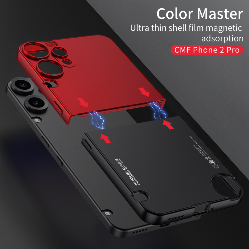 Carcasă Nothing CMF Phone 2 Pro, găuri de precizie, senzație premium, design feminin în contrast de culori
