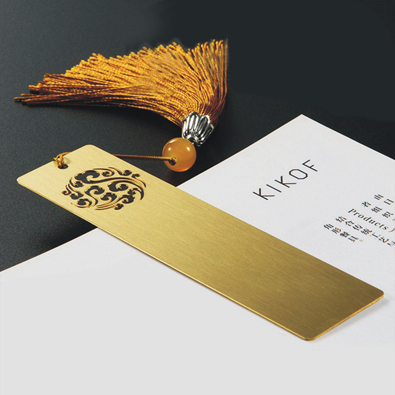 Semn de carte din alamă decupat, în stil chinezesc imperial, design creativ, cadou pentru activități studențești, suvenir pentru aniversarea școlii și revenire la școală