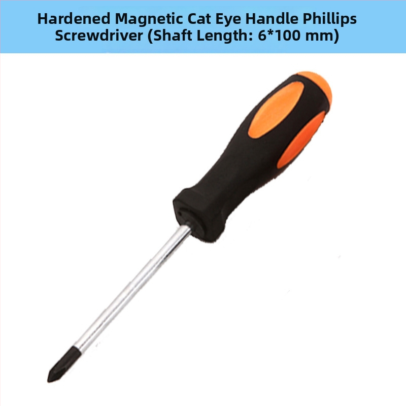 Șurubelniță manuală magnetică cu capete încrucișat și plat, mâner cu masaj și lungime telescopică reglabilă
