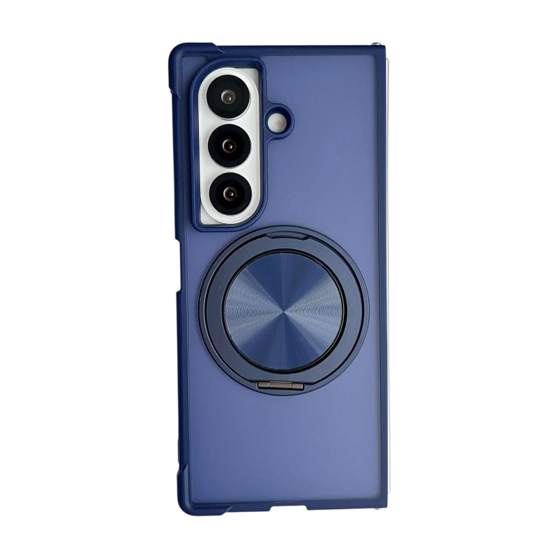 Carcasă de protecție pentru Samsung Z Fold7, Fold6 și Fold5 cu suport rotativ, textură sablată și protecție anti-cădere în patru colțuri