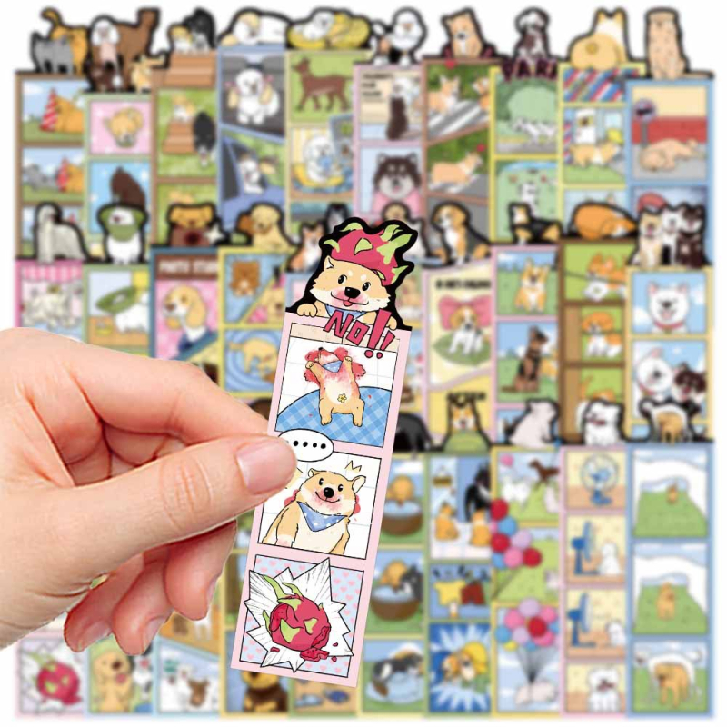 30 semne de carte cu tema Lumea Câinilor, forme creative, drăguțe, marcaje decorative pentru pagini, ilustrații pentru pagini