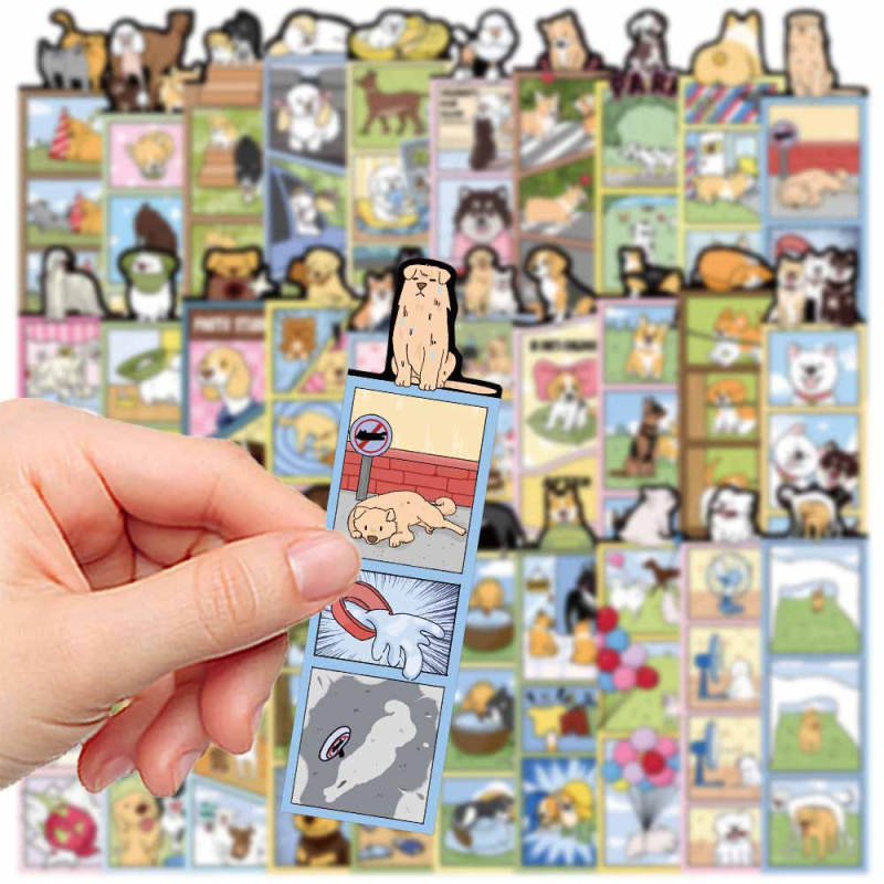 30 semne de carte cu tema Lumea Câinilor, forme creative, drăguțe, marcaje decorative pentru pagini, ilustrații pentru pagini