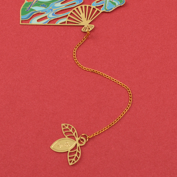 Semn de carte din metal decupat, cu logo personalizat, în stil chinezesc, cadou cultural și creativ pentru absolvire