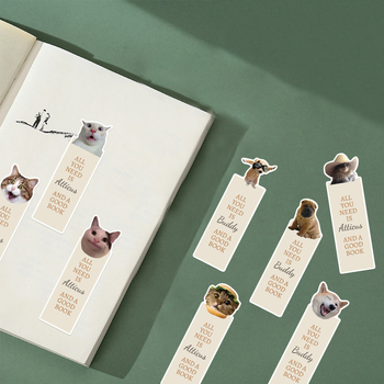 30 de stickere cu expresii animale – serie inspirațională pentru jurnal minimalist, material artistic DIY pentru semne de carte