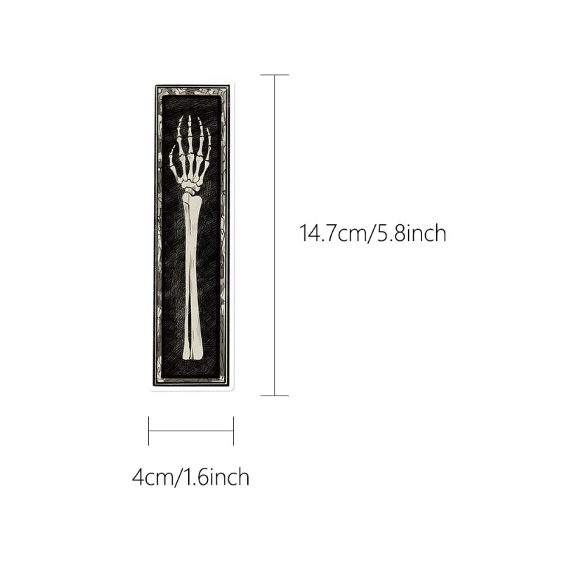 30 de semne de carte retro cu formă de Halloween, pentru decor DIY al cărților și note de lectură