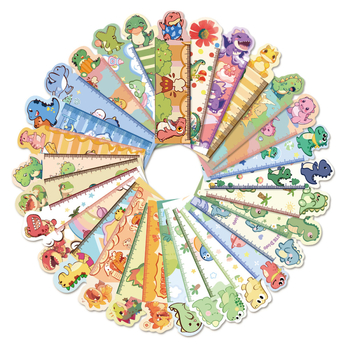 30 semne de carte cu dinozauri pentru lectură, carduri decorative pentru notare, DIY pentru elevi