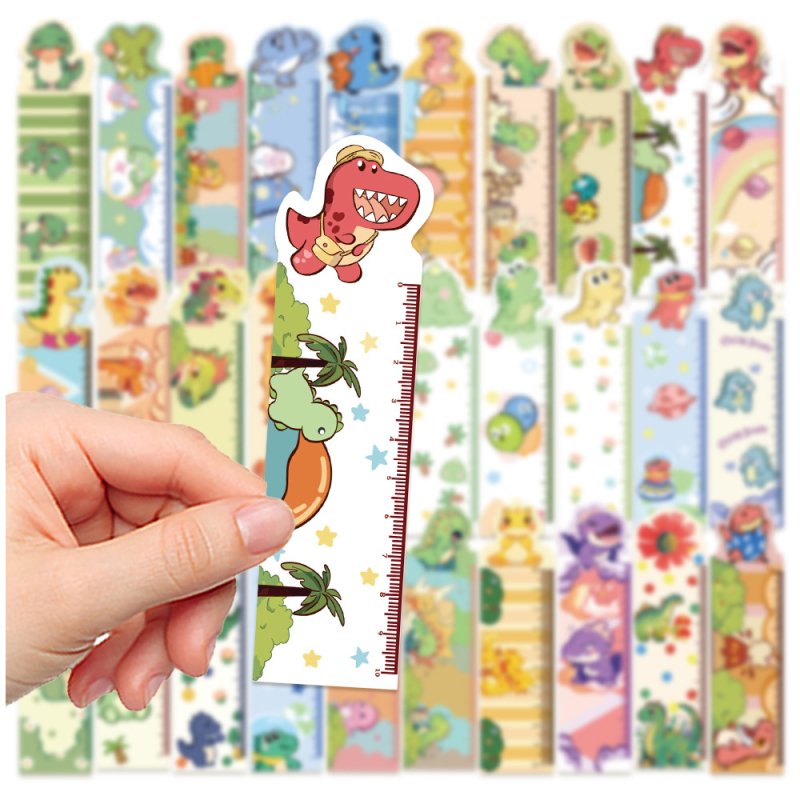 30 semne de carte cu dinozauri pentru lectură, carduri decorative pentru notare, DIY pentru elevi