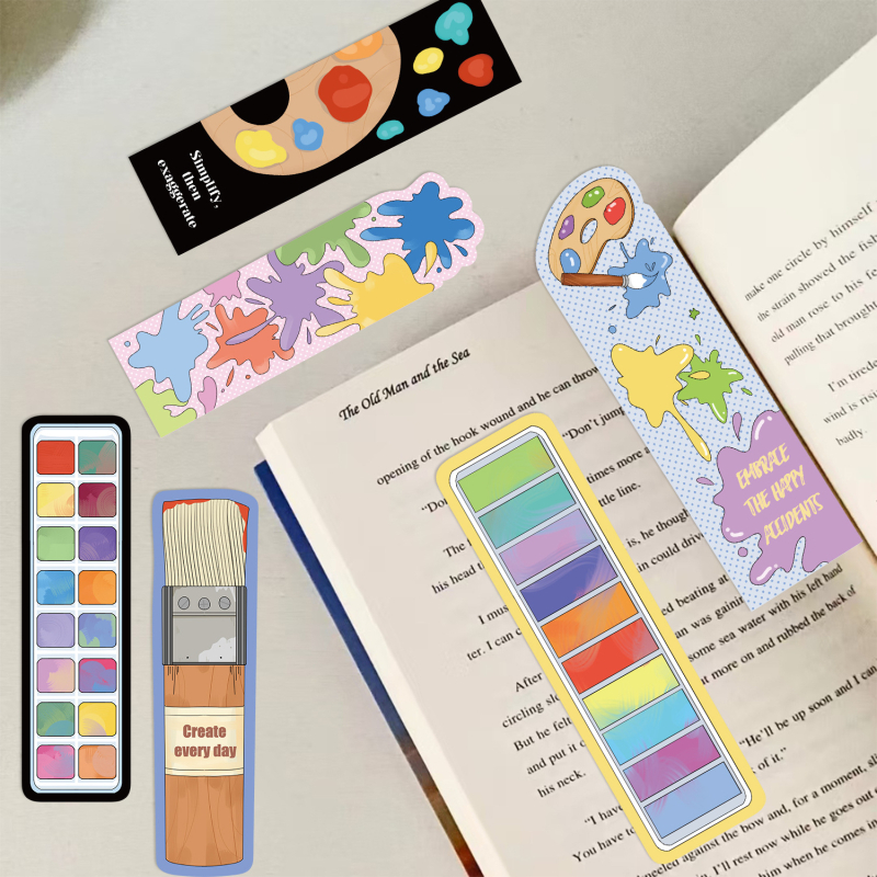 30 pensule de pictură pentru desene animate – serie pentru jurnal simplu, materiale creative pe hârtie, semn de carte DIY