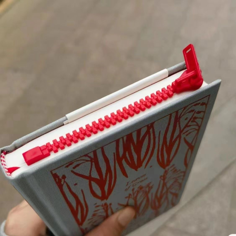 Semn de carte cu fermoar pentru lectură, note și învățare