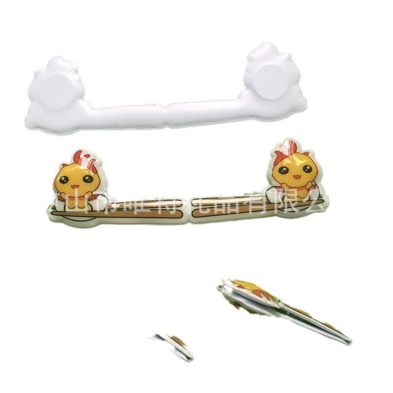Semn de carte magnetic din PVC cu cataramă, imprimare bidirecțională în două culori și note decorative pentru jurnal în stil anime