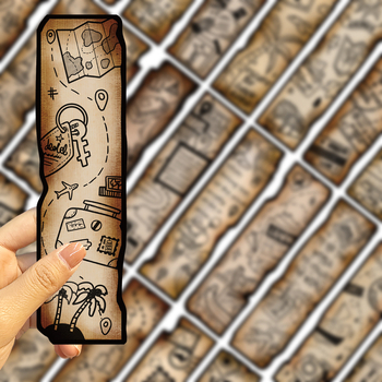 30 semne de carte desene animate în stil retro pentru jurnal de călătorie, din carton pentru lectură și decor simplu