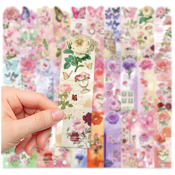 30 semne de carte cu fluturi fantastici – carduri decorative pentru lectură, DIY, rechizite școlare