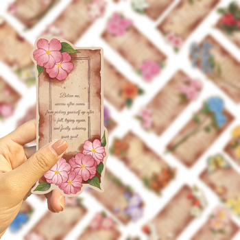 30 de semne de carte din seria retro cu text, decor creativ pentru carduri poștale, carduri din hârtie pentru lectură