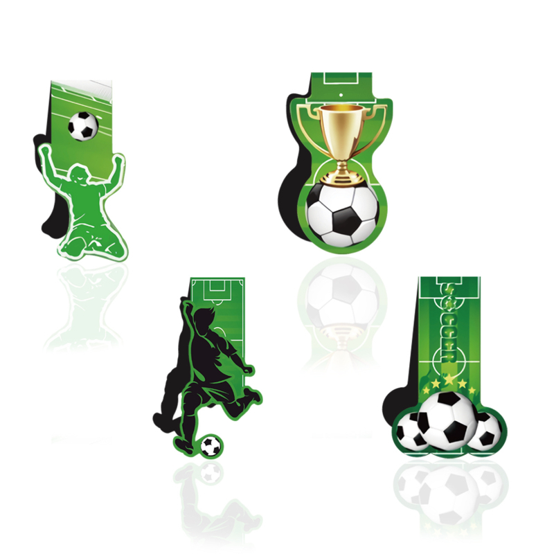 Semn magnetic de pagină – seria Fotbal, clip pentru pagini pentru jurnal