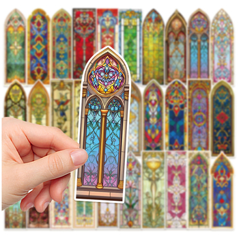 30 semne de carte cu Biserica Barocă – carduri decorative pentru lectură, DIY cadou pentru elevi