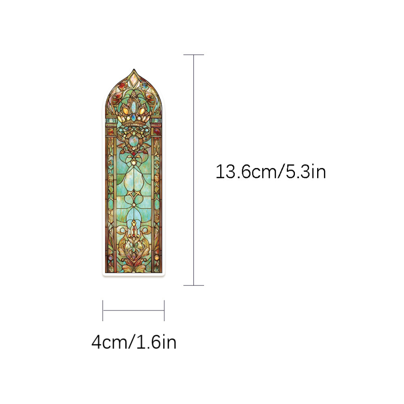 30 semne de carte cu Biserica Barocă – carduri decorative pentru lectură, DIY cadou pentru elevi