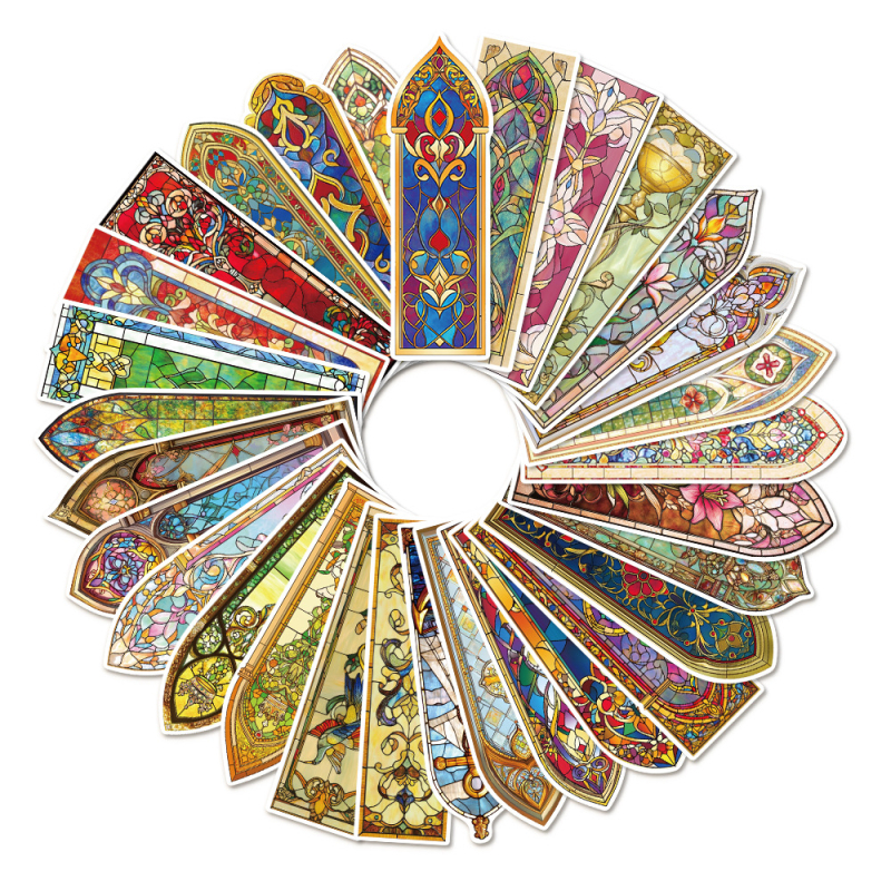 30 semne de carte cu Biserica Barocă – carduri decorative pentru lectură, DIY cadou pentru elevi