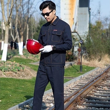 Denim radna odjeća s platnenim zaštitnim kombinezonom za zavarivanje