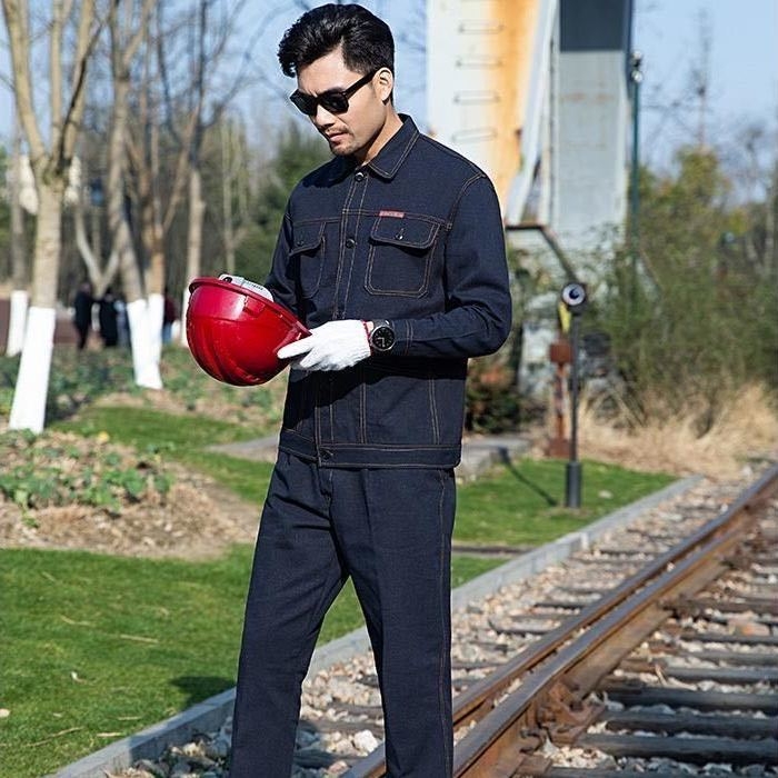 Denim radna odjeća s platnenim zaštitnim kombinezonom za zavarivanje