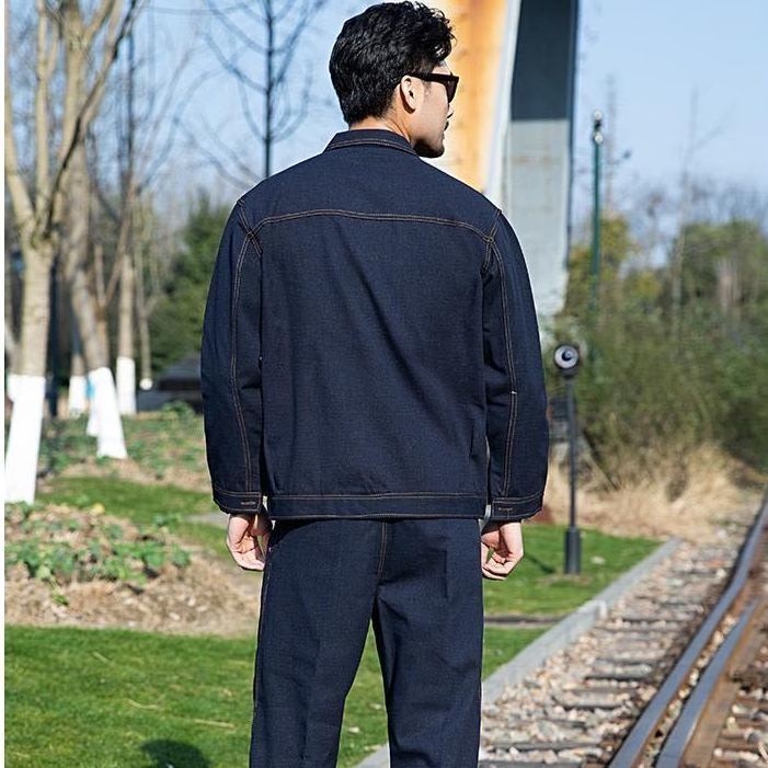 Denim radna odjeća s platnenim zaštitnim kombinezonom za zavarivanje