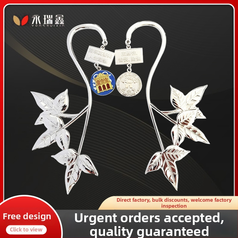 Marcator de carte metalic, stil chinezesc, din cupru pur, emailat, design antic cu ciucuri, suvenir memorial cu inspirație culturală și creativă
