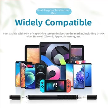 2-u-1 kapacitivni stylus za iPad, kompatibilan s Apple i Huawei dodirnim ekranima, vodeni pisaći olovka za telefone i tablete