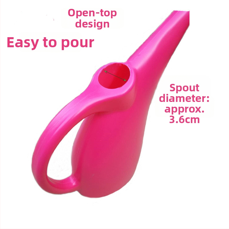 Stropitoare din plastic, culoare multicolor, gură lungă, deschidere largă, 2 L