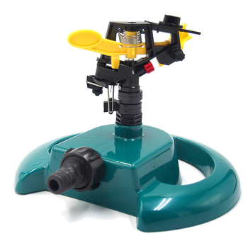 Sprinkler rotativ 360° cu rază lungă – irigare automată, instrument de udare pentru grădină, set din 3 piese, rază 10–18 m