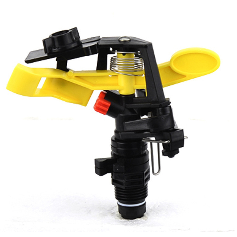 Sprinkler rotativ 360° cu rază lungă – irigare automată, instrument de udare pentru grădină, set din 3 piese, rază 10–18 m