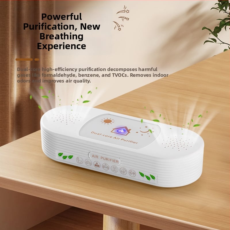 Purificator de aer compact cu USB, montaj pe perete, fără consumabile, eliminare mirosuri și aer oxigenat proaspăt