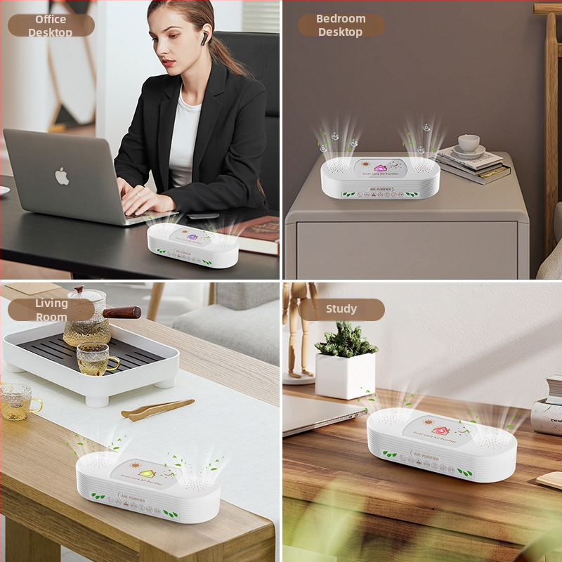 Purificator de aer compact cu USB, montaj pe perete, fără consumabile, eliminare mirosuri și aer oxigenat proaspăt