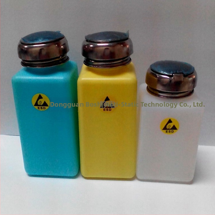 Kék HDPE anti-sztatikus oldószeres palack, 250 ml