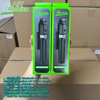Aishidu D01 Bluetooth selfie statív, otočný o 360°, prenosný stabilizátor pre živé vysielanie a cestovné fotografie
