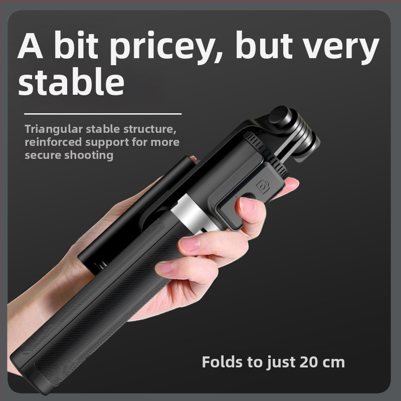 Aishidu D01 Bluetooth selfie statív, otočný o 360°, prenosný stabilizátor pre živé vysielanie a cestovné fotografie