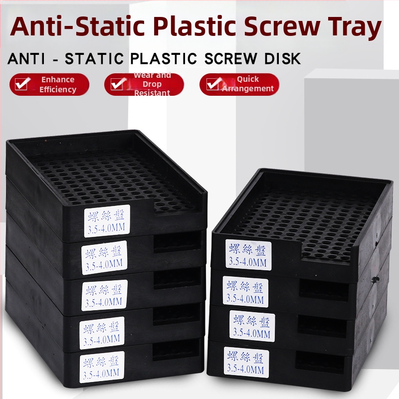 Disc organizator din plastic antistat pentru șuruburi, 1.0–4.0 mm