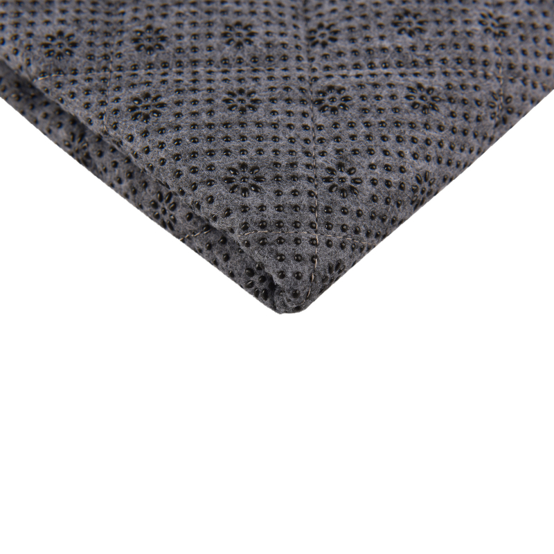 Saltea anti-static cu fibre de argint pentru împământare, dimensiuni 1,8 × 2 m, model AM100, umplutură din bumbac, grosime 5 cm